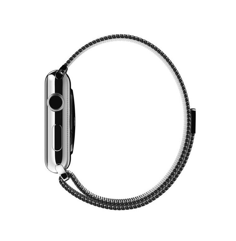 Apple Watch Band – Mesh Milanese Bracelet Strap Loop - 42mm / 44mm / 45mm / 49mm – Silver