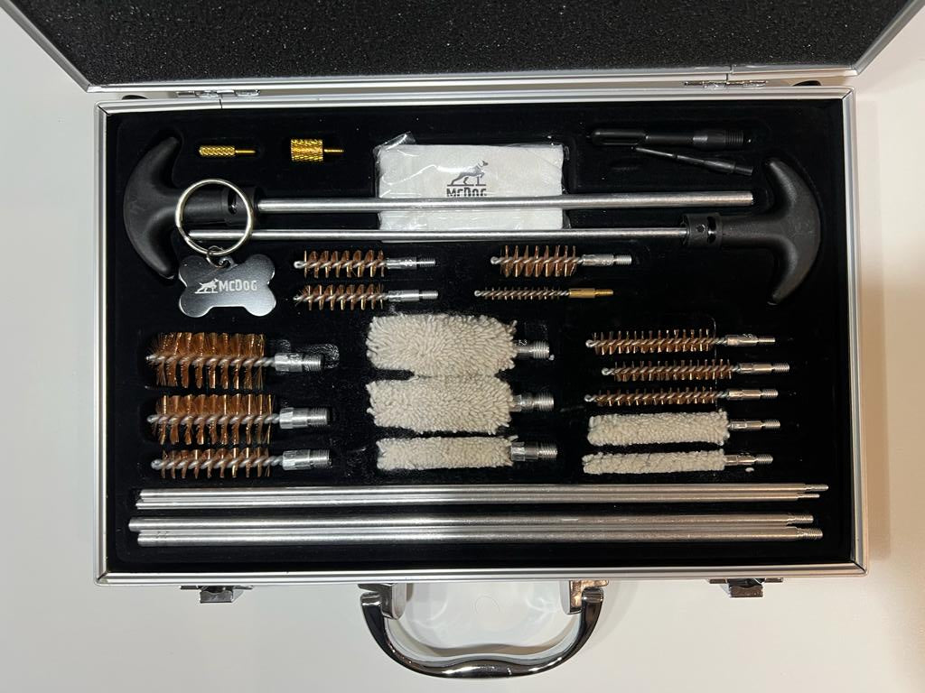 Gun Cleaning Kit with Metal Case