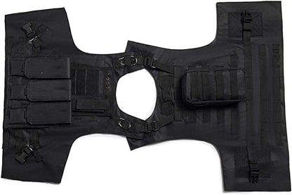 Tactical Utility Vest - Combat Training / Airsoft / Hunting - Adjustable - Black