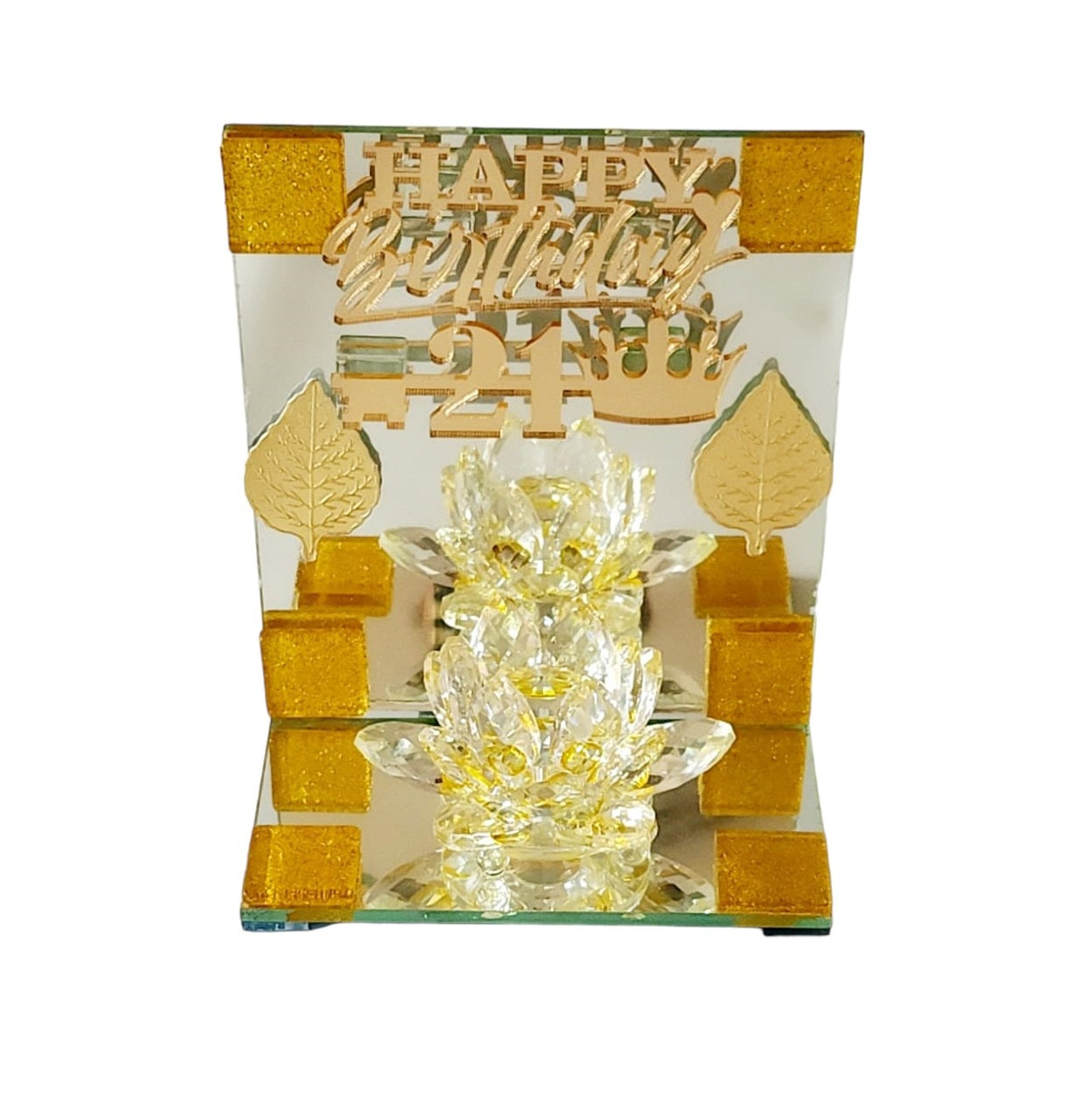 21st Key Happy Birthday with Lotus on Mirrorbase (Gold)