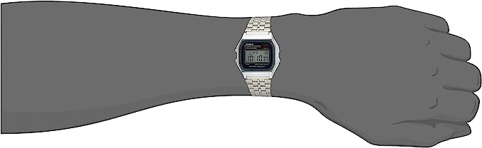 Casio A159W-N1DF Silver Stainless Watch