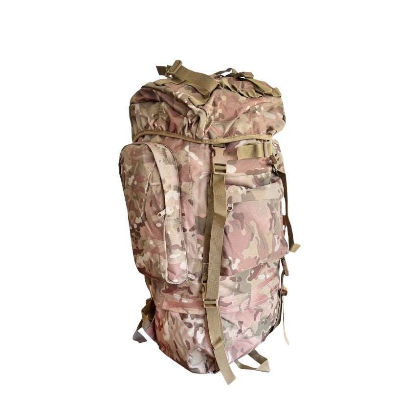 Hiking and Camping Backpack Large - 65L - MultiCam