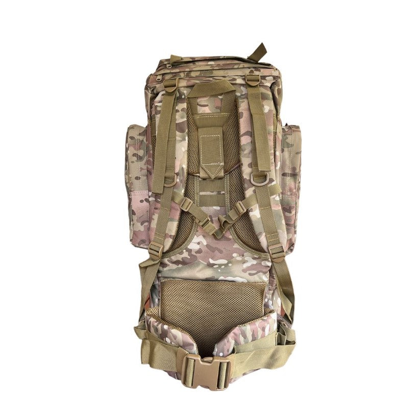 Hiking and Camping Backpack Large - 65L - MultiCam
