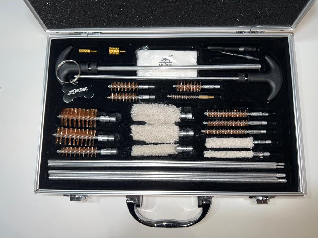 Gun Cleaning Kit with Metal Case