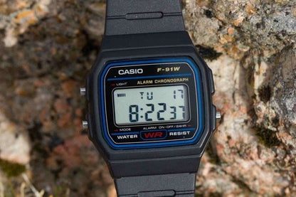 Casio Standard Square Digital Watch Black (F91W)