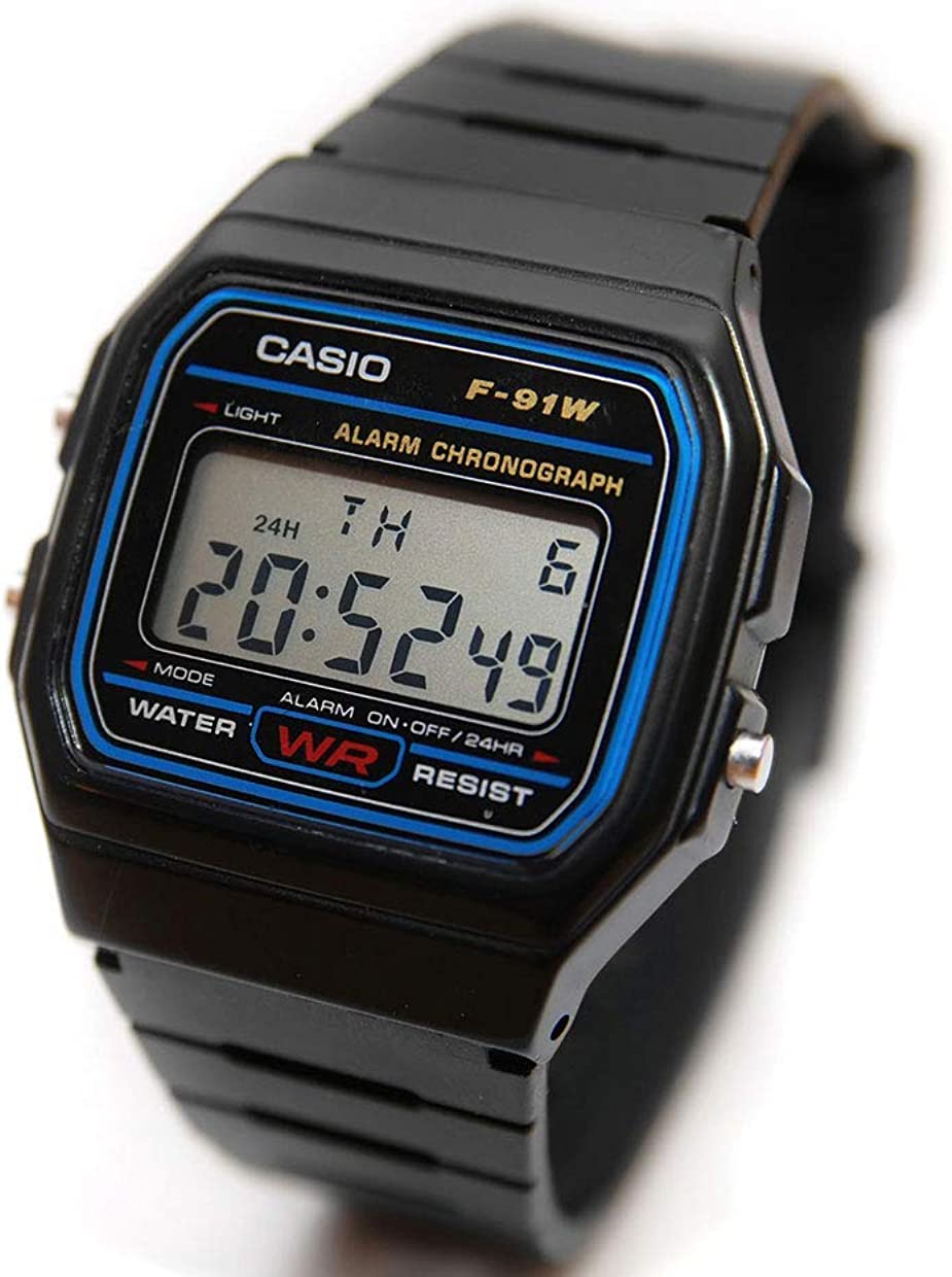 Casio Standard Square Digital Watch Black (F91W)