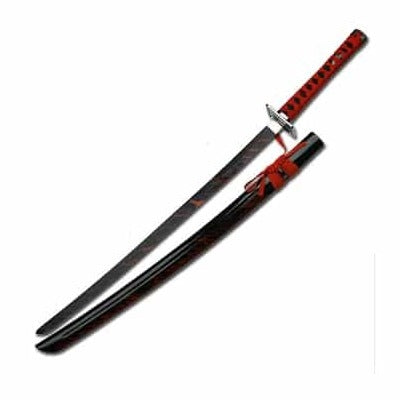 Red and Black Samurai Sword - 40.25″ Oerall