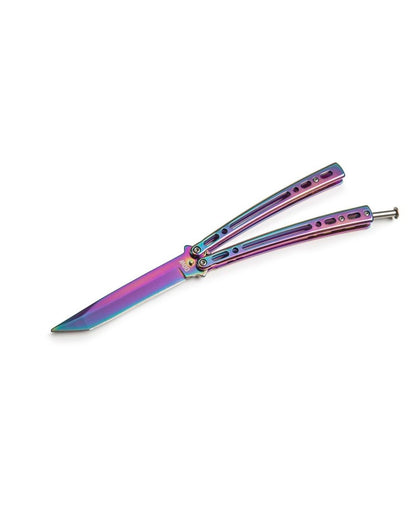 Northern Light butterfly with Tanto Blade and Electro Color Coating - 10.5cm (4inch) blade