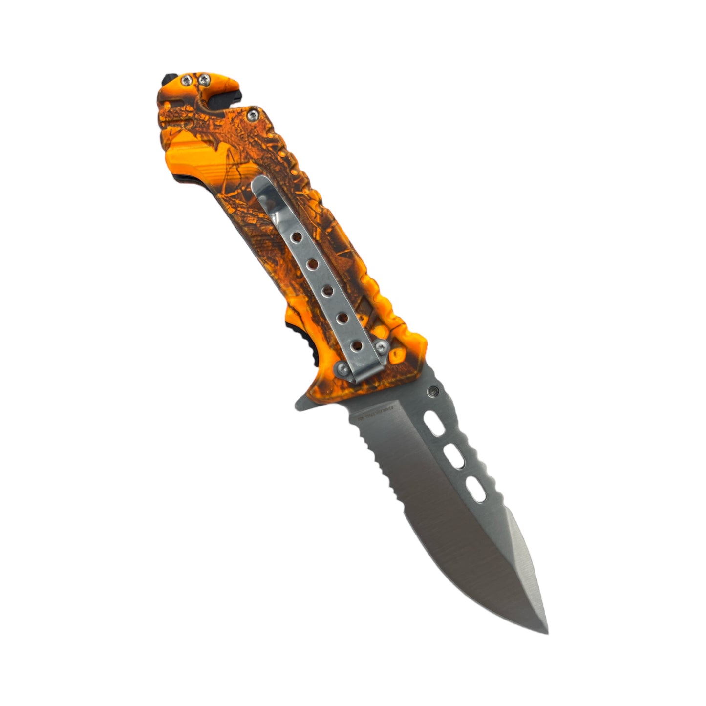 Orange Fox 50/50 Knife - 3.5inch (9cm) Blade