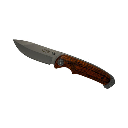 Whitetail Folding Knife - Brown - 3.5inch (9cm) Blade