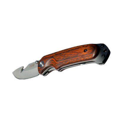 Whitetail Guthook Folding Knife - Pakka Wood Handle - 4 inch (9.5cm) Blade
