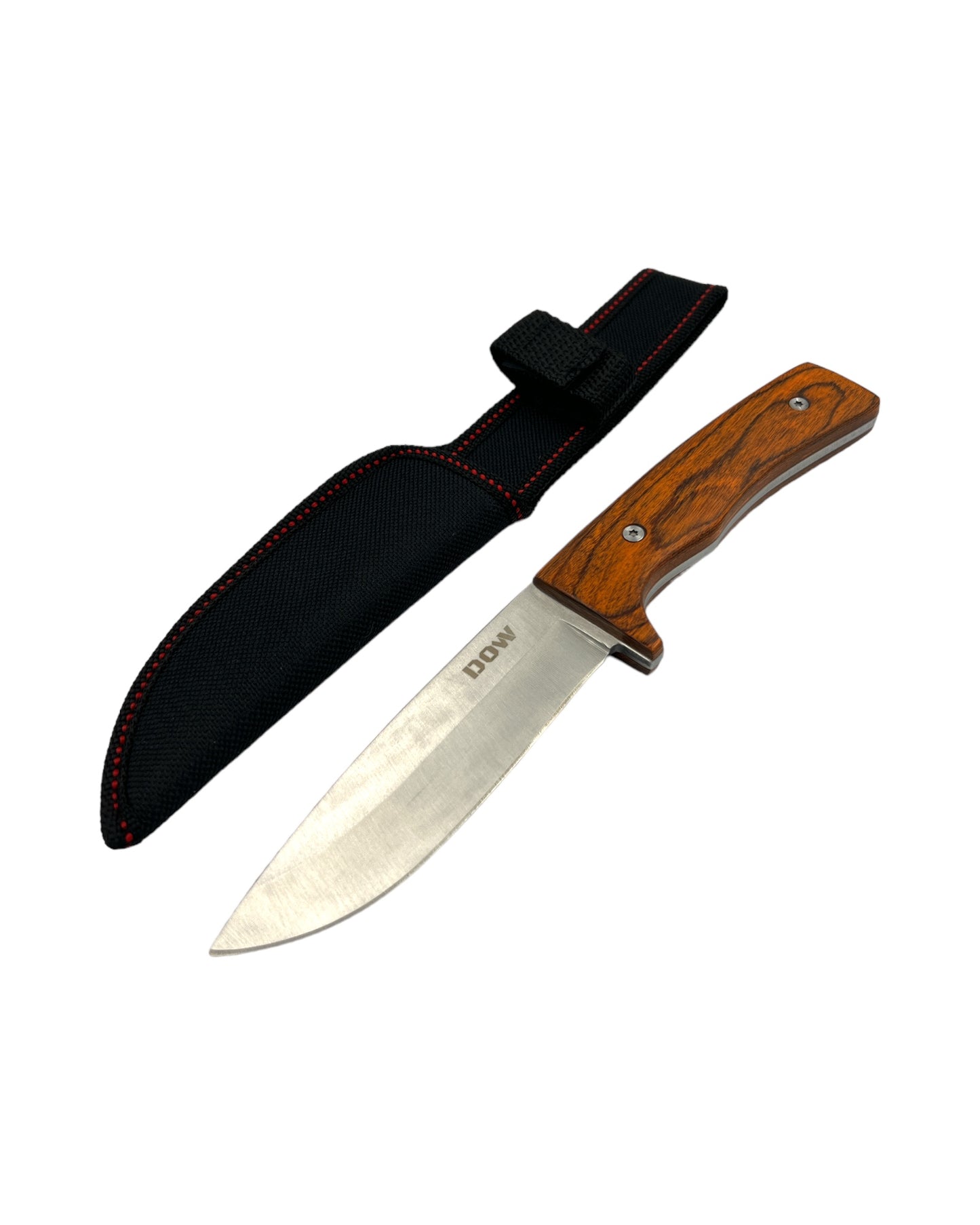 DOW Fixed Satin Blade with Pakka Wood Handle