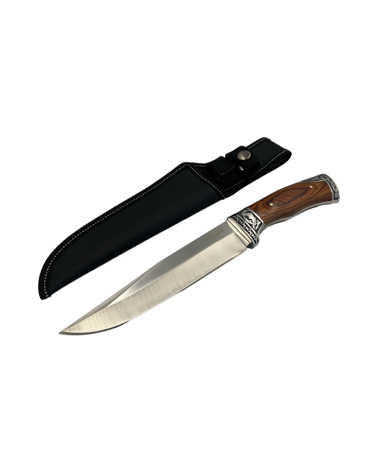 Maple Mirror Finish Blade with Red Paka Wood Handle - 30cm