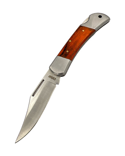 Dark Pakkawood Trapper Pocket Knife - 3inch (7.5cm) Blade