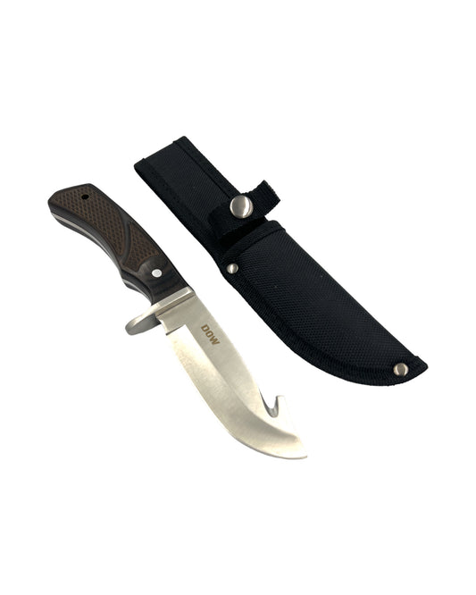 Virginia Fixed Blade Knife with Brown Pakka Wood Handle