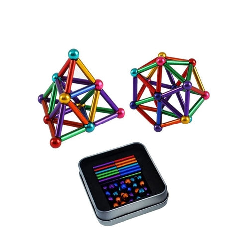 Magnetic Building Blocks Set - Multi-Colour