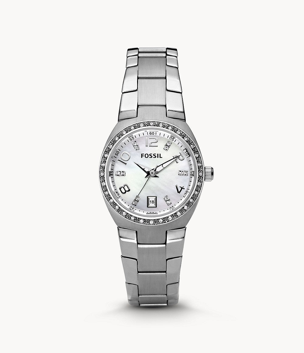 Fossil Women's Serena Silver/Steel Round Stainless Steel Watch