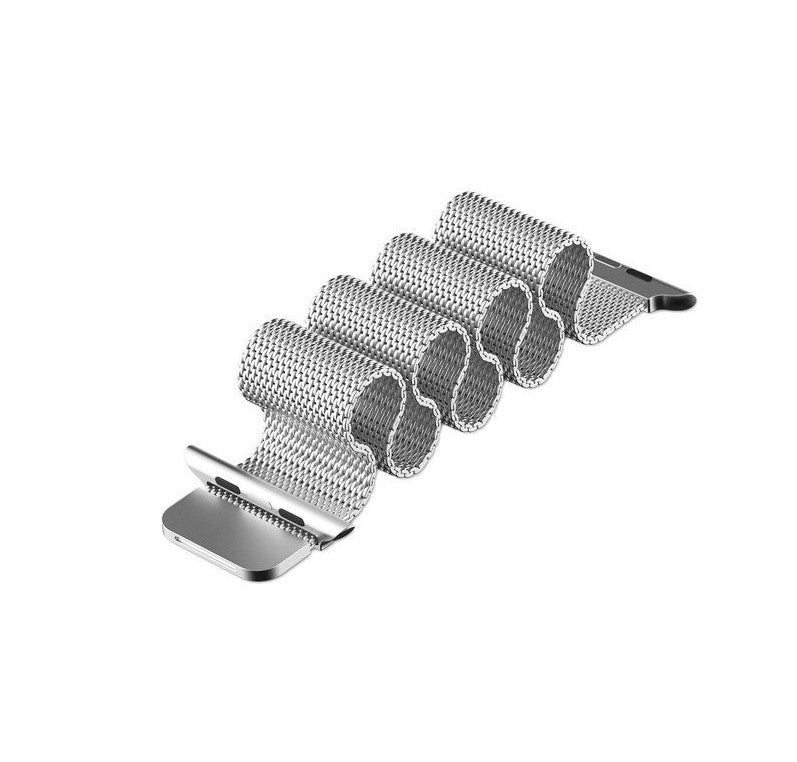 Apple Watch Band – Mesh Milanese Bracelet Strap Loop - 38mm / 40mm / 41mm – Silver