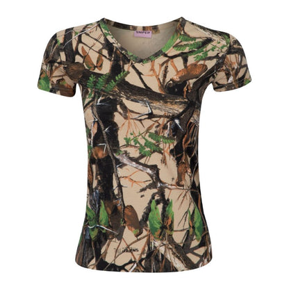 Ladies Short Sleeve T-Shirt - 3D Camouflage
